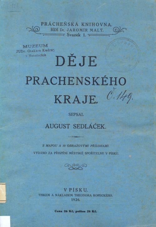publikace Augusta Sedláčka