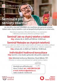 Semináře pro seniory zdarma - 26.4. 2023 1