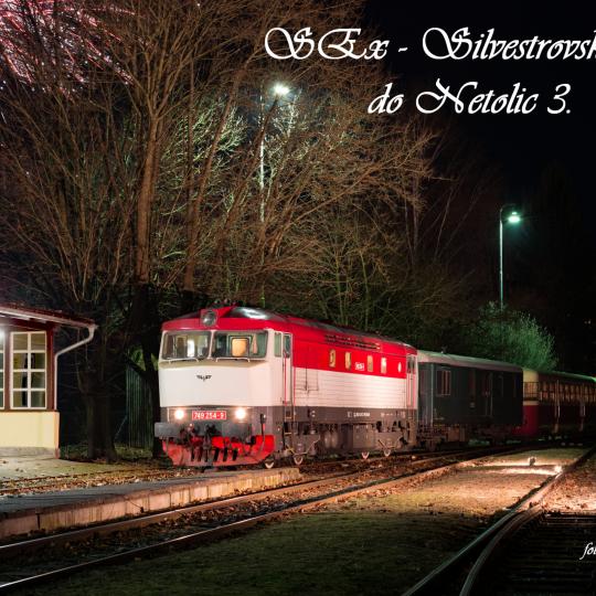 Silvestrovský vlak expres Netolice – Praha a Netolice – Dívčice 1
