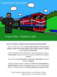 Silvestrovský vlak expres Netolice – Praha a Netolice – Dívčice 2